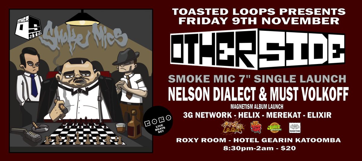 Toasted Loops Presents Otherside - Smoke Mics Launch Ft Dialect & Must Volkoff, 3G Network, Helix