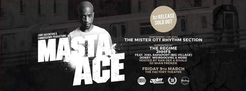 Masta Ace w/ Live Band at The Factory Theatre March 9th